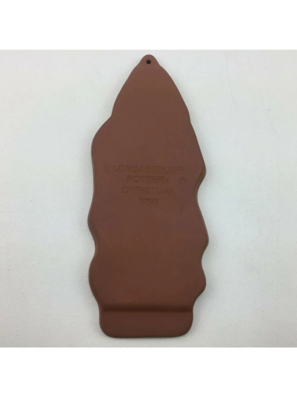 Vintage 1993 Longaberger Pottery St. Nick Santa Cookie Mold Christmas USA 10